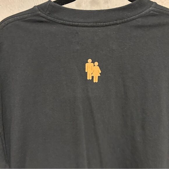 HOMME FEMME Homme+Femme Rainbow Black Short Sleeve Crew neck T-Shirt - Picture 11 of 12